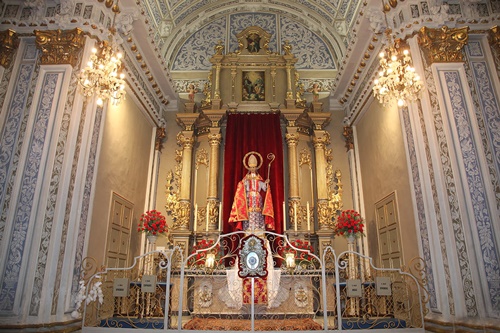 San Blas en la Iglesia de San Valero de Valencia (Foto Manolo Guallart)