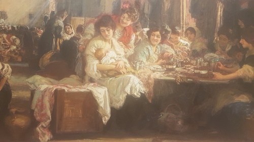 Fragmento de Las Cigarreras. Gonzalo de Bilbao. 1915. Museo de Bellas Artes de Sevilla