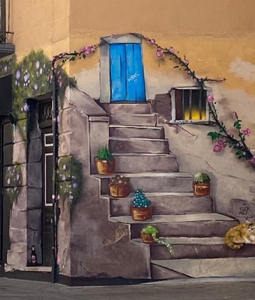 Escaleras. Arte Urbano. Zamora